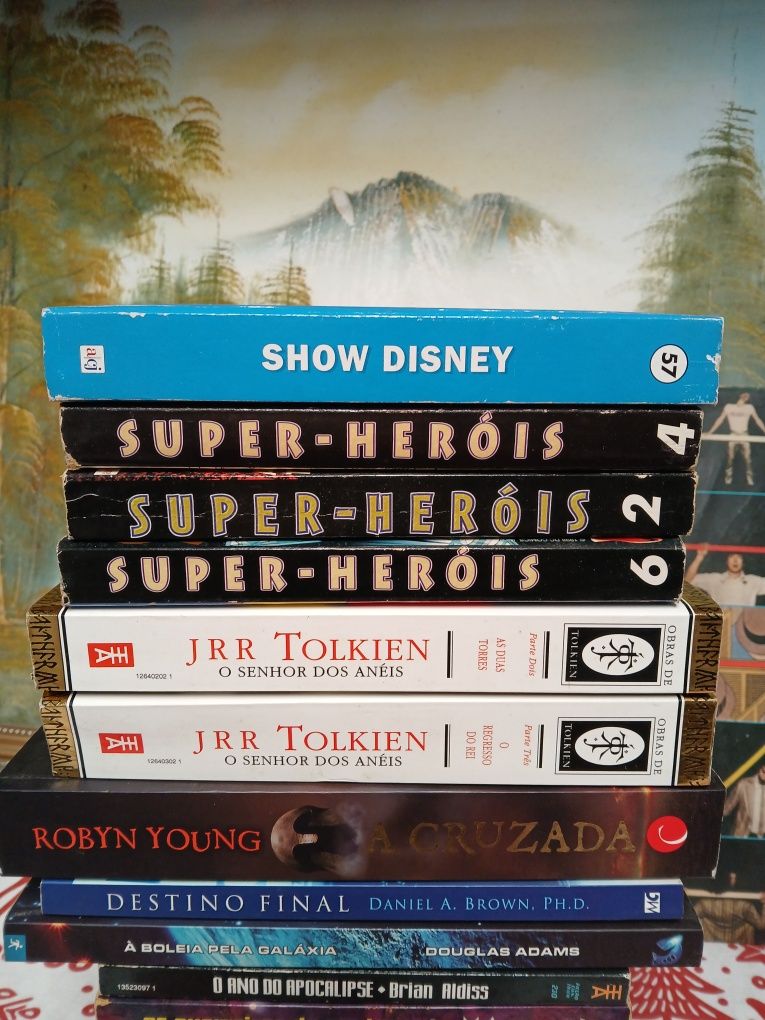 Vários  livros leitura