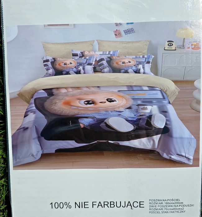 Posciel labubu 160/200plus 2 poduszki