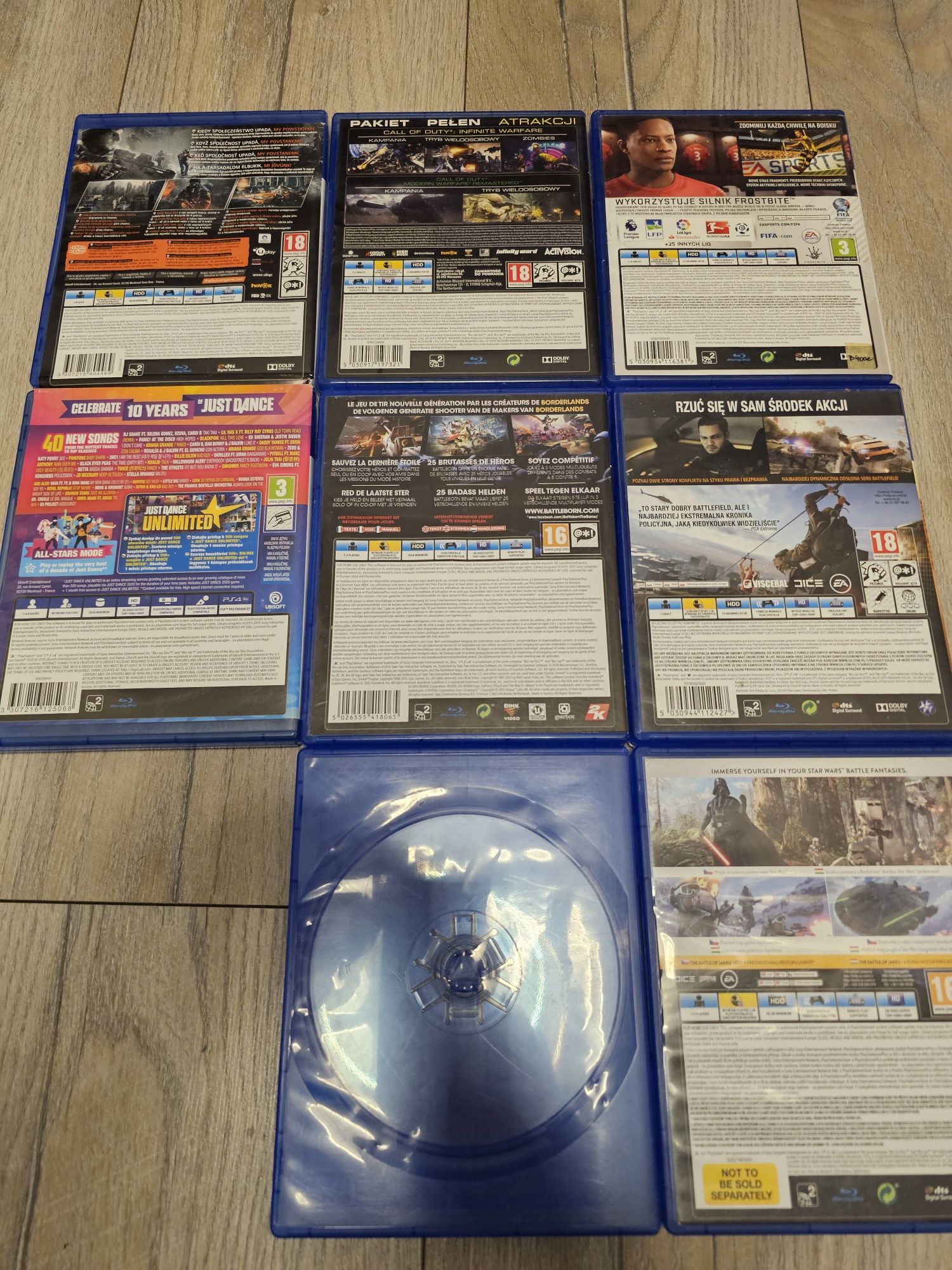 Gry konsola PS4  Fifa Star Wars   Battlefield The  Division