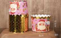 Copo para cupcake Natal pack 50
