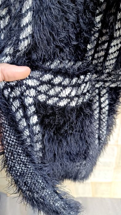 Sweter kardigan XL biust 60x2  '90s vintage hygge casual Shaggy lata '