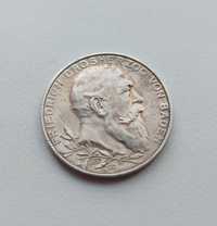 Німеччина 2 марки 1902 г. Баден Фрідріх І срібло