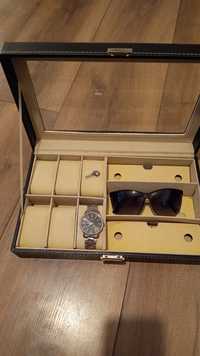 Pudełko do przechowywania zegarków i okularów