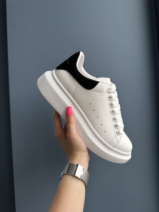 Кросівки Alexander McQueen Ivory Black White 36-40 ЛЮКС Обувь Кроссовк
