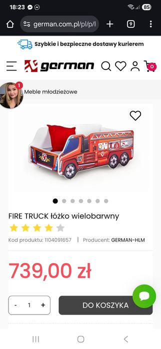 Sprzedam łóżko dziecięce