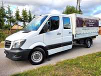 Mercedes-Benz Sprinter Doka 7 Osób Skrzynia 3.40 Plandeka  313 CDI I Właściciel Brygadówka