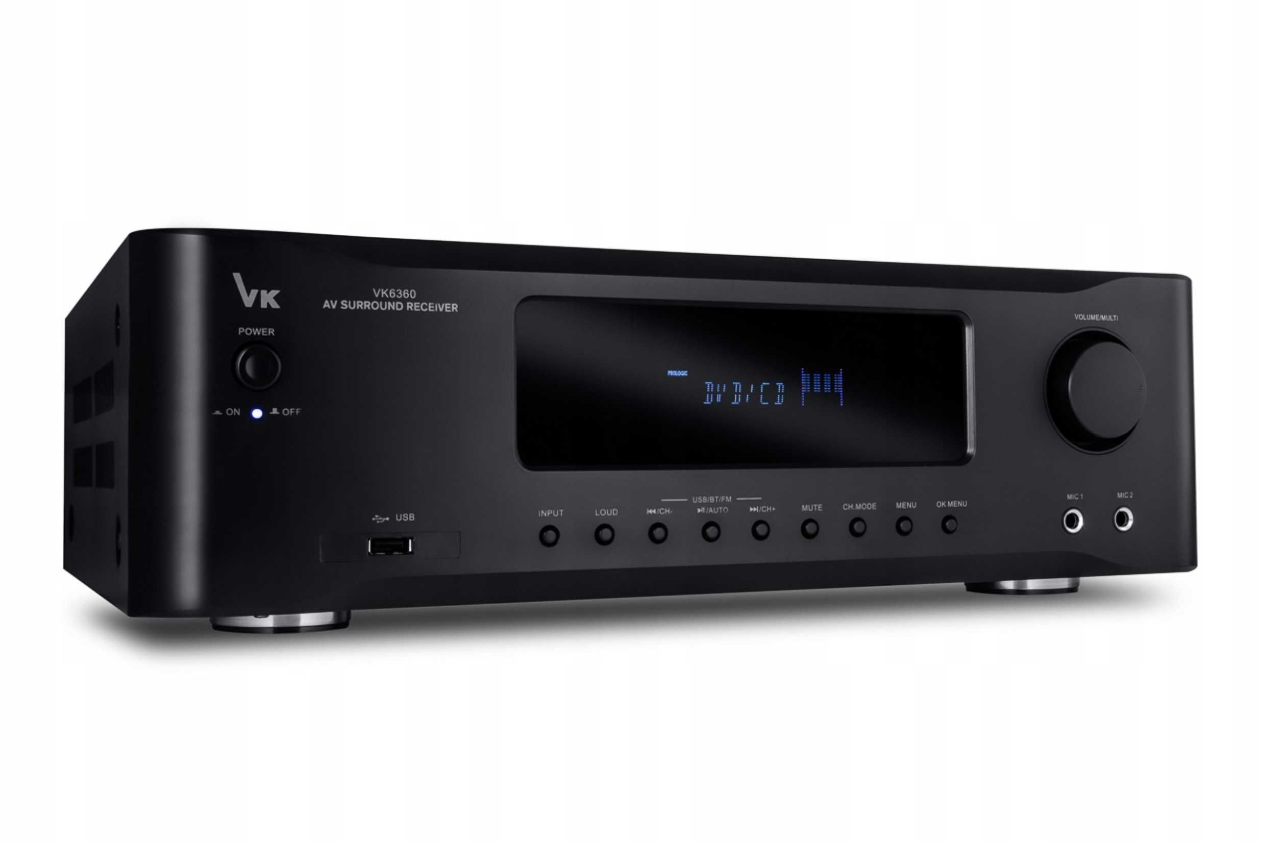 Voice Kraft Model 6360 Wzmacniacz Amplituner Usb Bluetooth 5.2 K