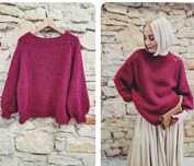 Bordo burgund sweterek r42-54