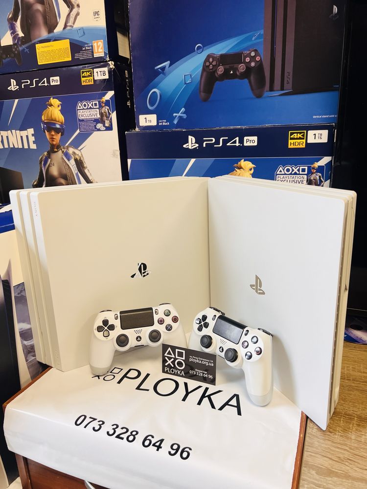 Магазин! Sony PlayStation 4 pro белая white лимит.