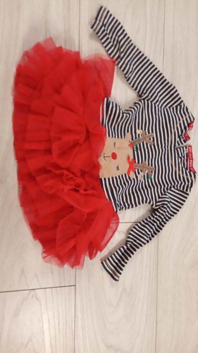 Sukienka świąteczna 12-18 m 86 ale moja dwulatka nosiła tunika