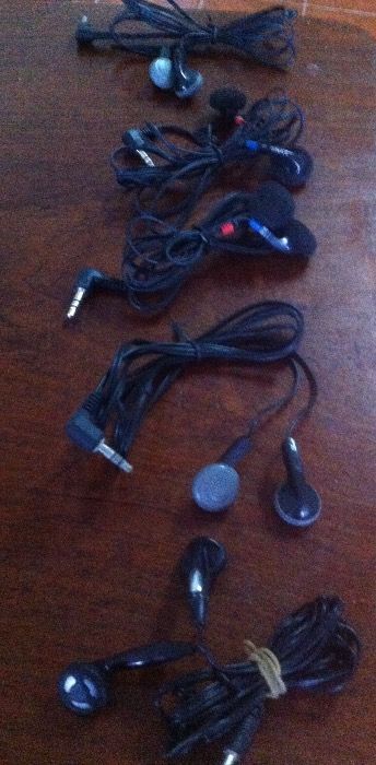 Lote de 5 auriculares p/telemovel