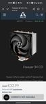 Cooler de processador CPU (novo selado)
