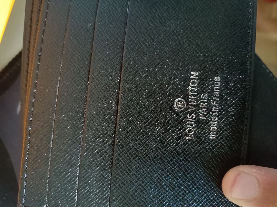 Portfel Louis Vuitton czarny z pudelkiem