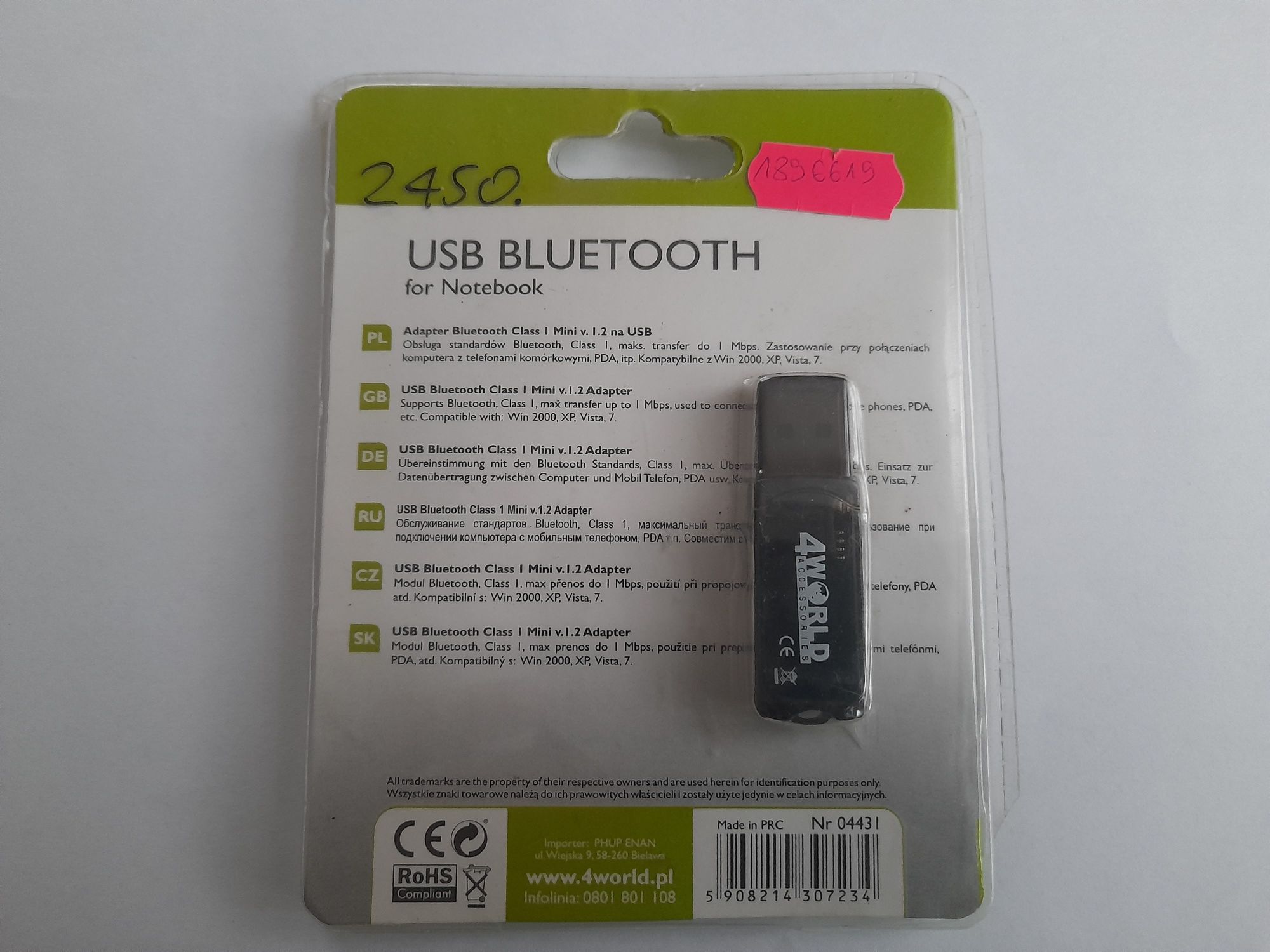 Usb bluetooth for notebook