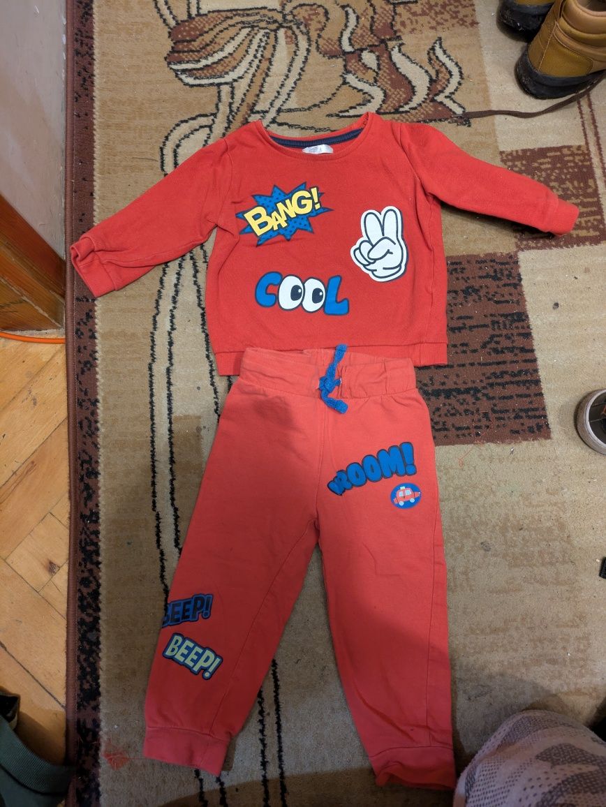 86 czerwony dres dla chłopca So Cute