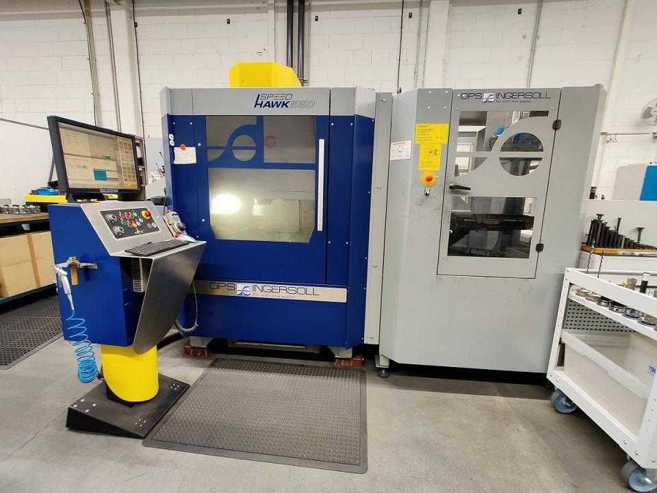 Centro Maquinação CNC 5 Eixos INGERSOLL SPEED HAWK 550 c/ Robot