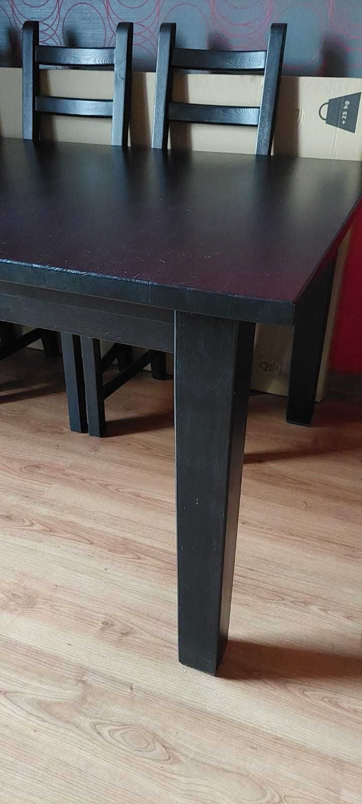 Stół rozkładany IKEA Kaustby, czarny