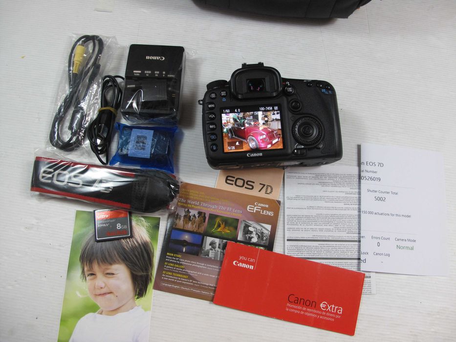 Canon 7D só 5 mil disparos, com ou sem lentes - Ver descrição