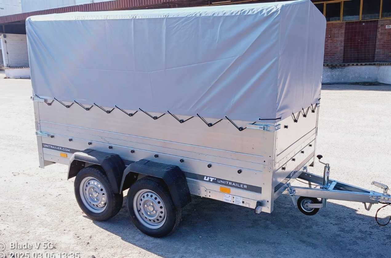 wynajem przyczepki dwuosiowej lekkiej UNITRAILER