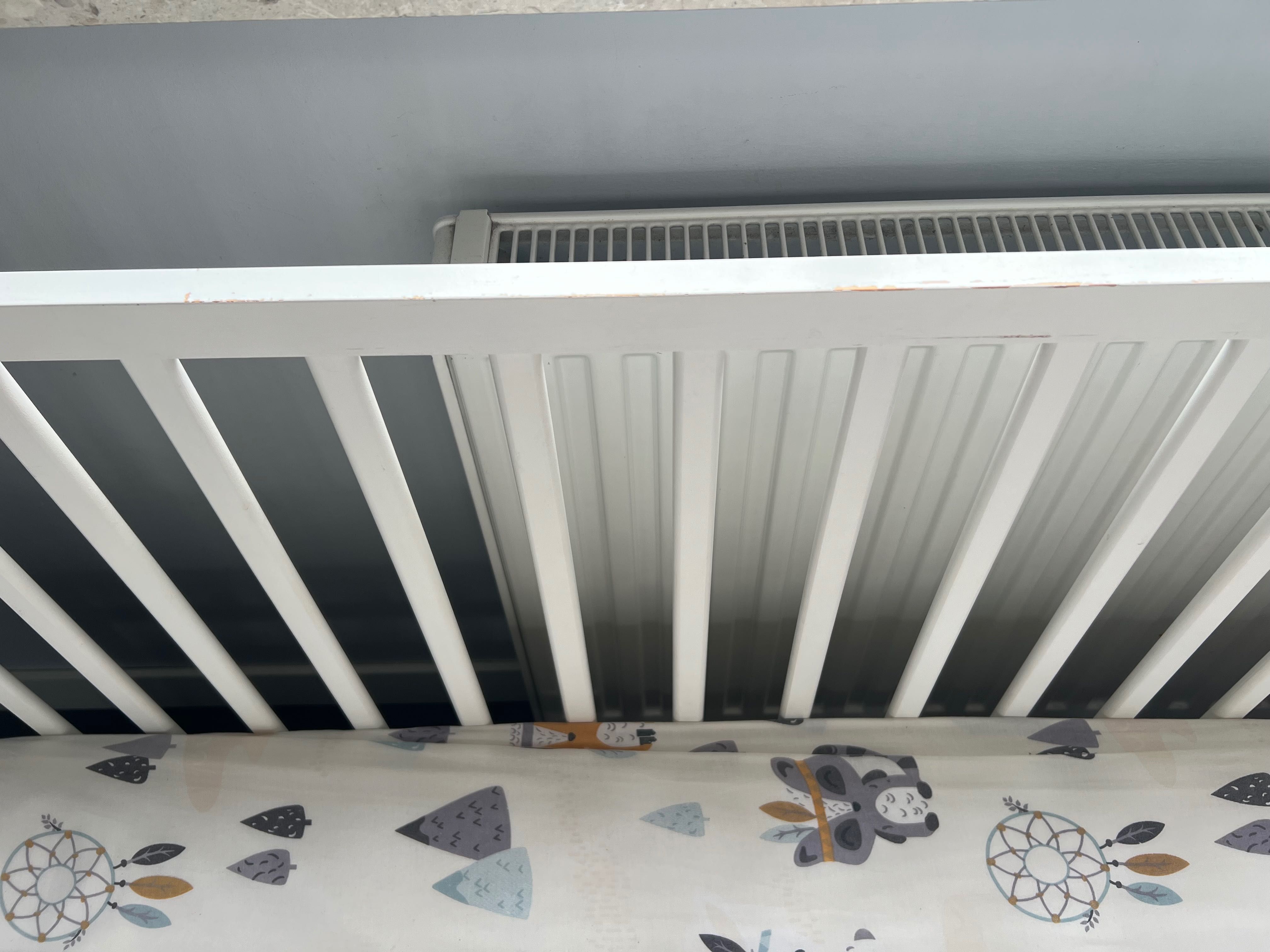 Łóżeczko łóżko dla dziecka, niemowlęce 140x60 z dwustronnym materacem