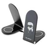 Ładowarka Karl Lagerfeld Ikonik MagSafe indukcyjna 15W składana 2w1 -