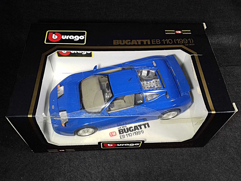 Burago 1:18 - Bugatti EB 110 de 1991, caixa original - made in Italy