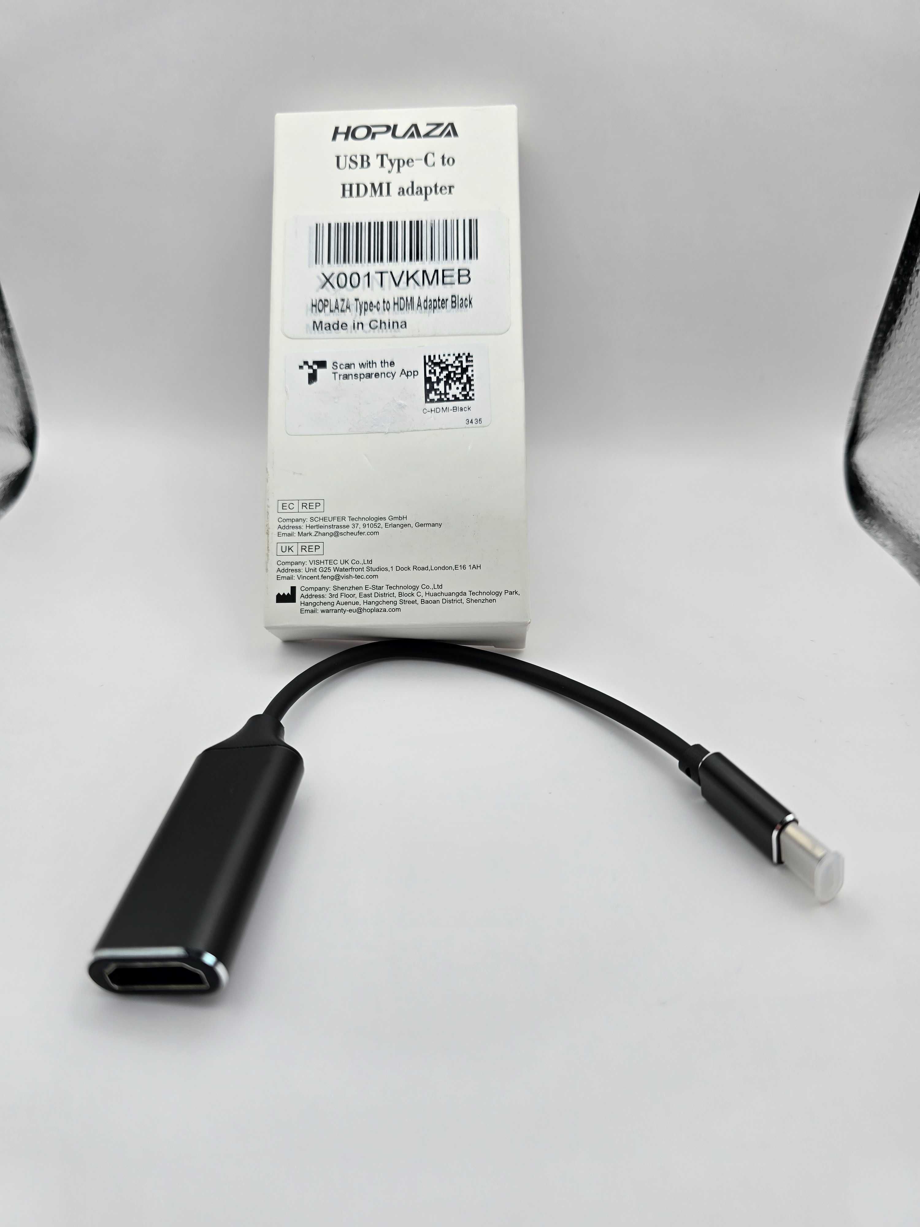 HOPLAZA Przejściówka adapter USB-C na HDMI 4K