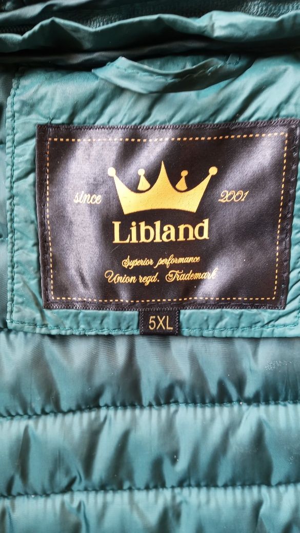 Libland duża kurtka pikowana z kapturem rozmiar 5 xl