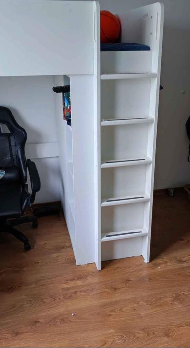 Łóżko z antresola piętrowe ikea smastad