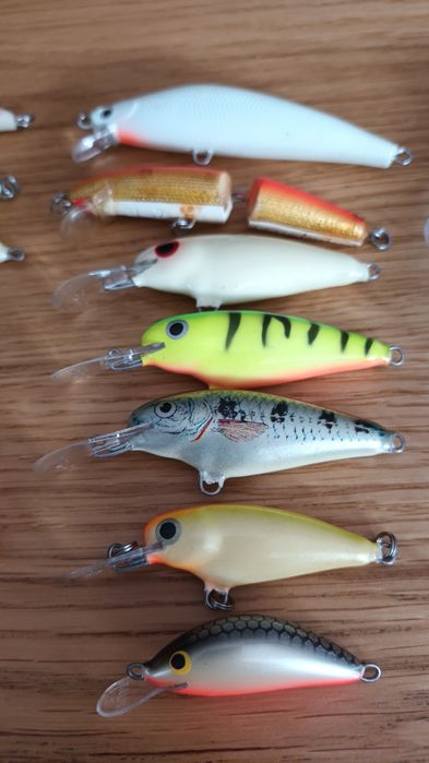 Zestaw woblerów rapala I inne