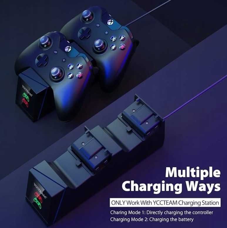 Xbox зарядна станція   1000mAh YCC-XB063 , з акумуляторами 1200 мА