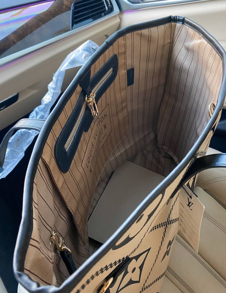 Torebka Louis Vuitton neverfull beige