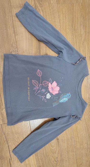 Koszulka na długi rękaw dla dziewczynki, kwiaty, Cool Club, rozm. 98