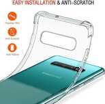 Plecki etui IVOLER do Samsung Galaxy S10+ bezbarwny wzmocnione brzegi