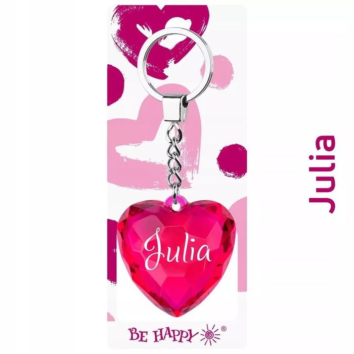 Brelok serce Julia. Be-Happy Gifts
