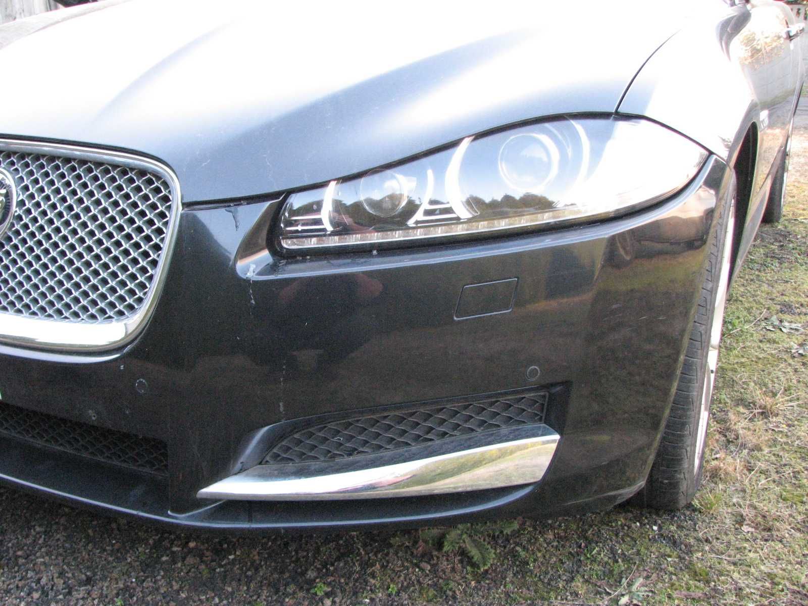 Maska Zderzak Błotnik Lampy Pas przedni przód Jaguar XF Lift 11-15 PEF