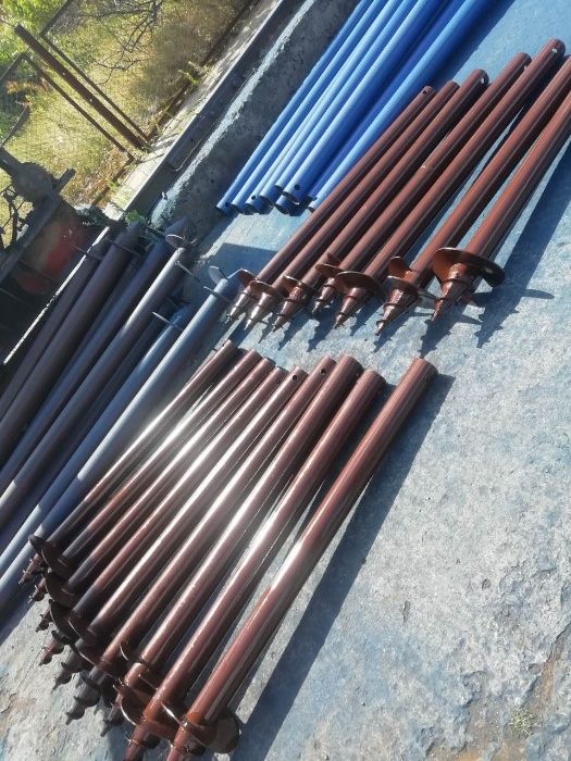 Геошуруп, сваи винтовые, гвинтові палі, монтаж, для бань, домов, АКЦИЯ