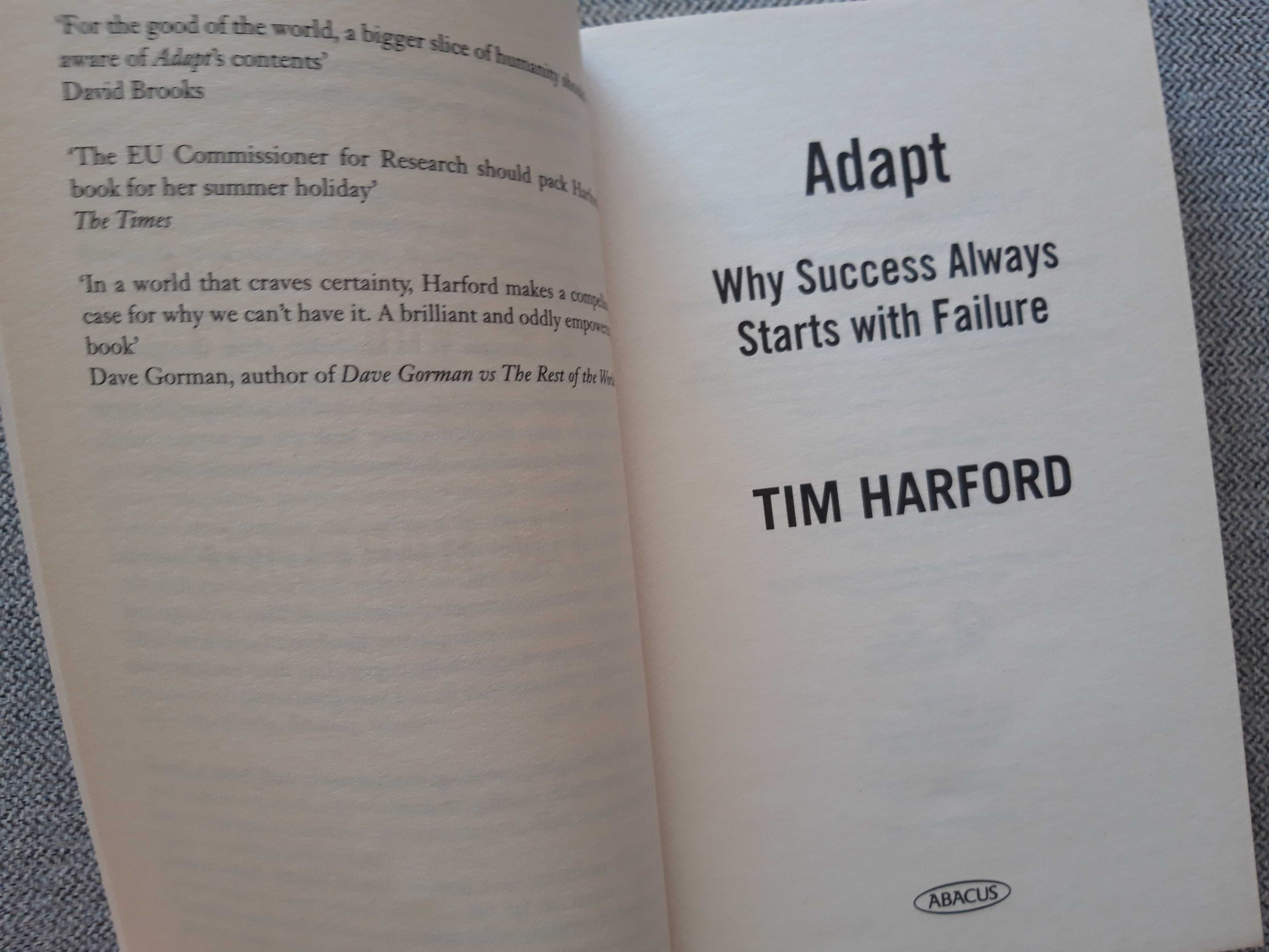 Livro "Adapt" de Tim Harford