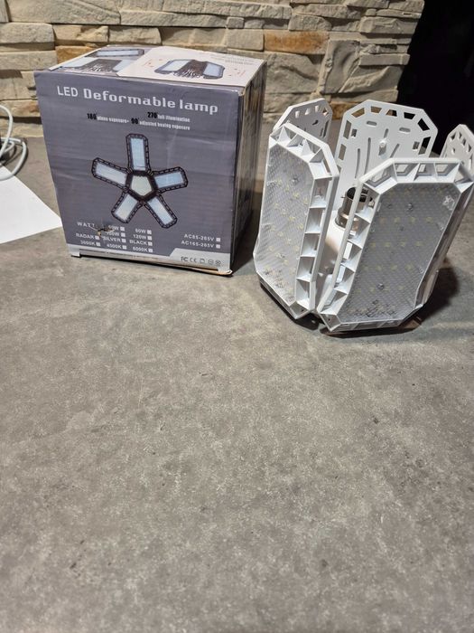 Żarówka Rozkładana 80W LED garażowa  6500K