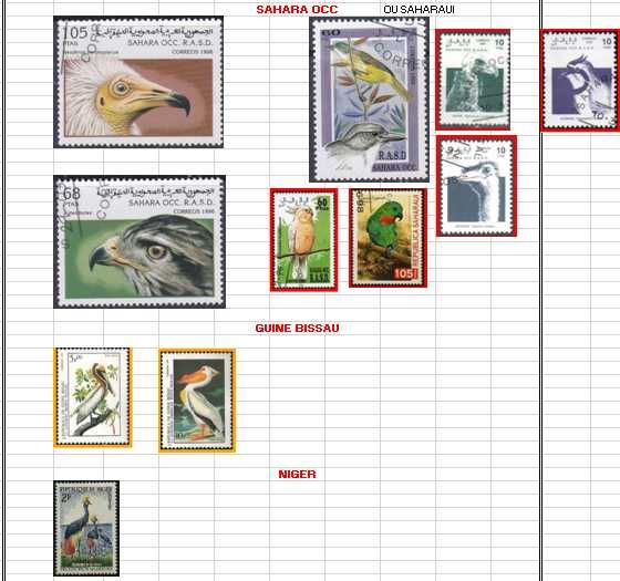 Vendo ou troco Selos (Tema Aves Mundiais) 3/4