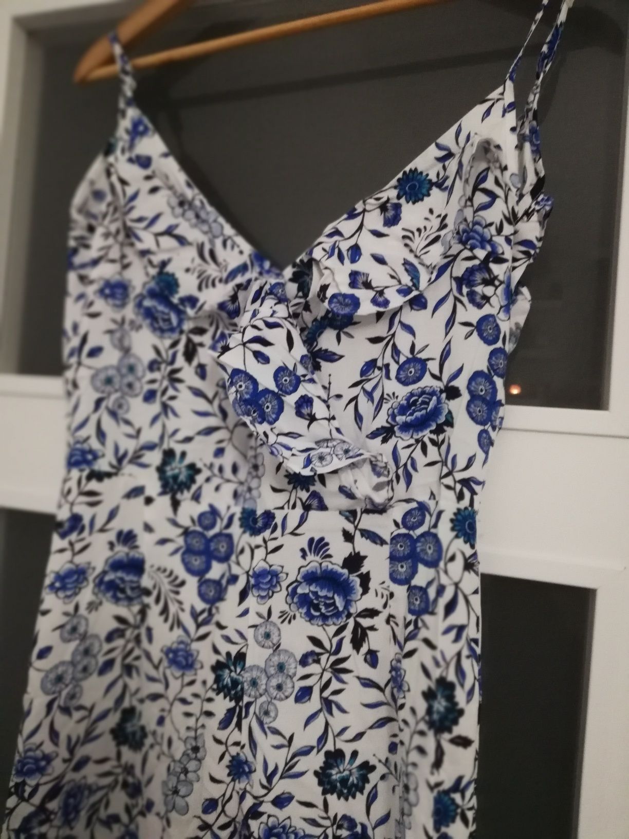 Kombinezon kuloty kwiaty falbany H&M 34 xs nowy