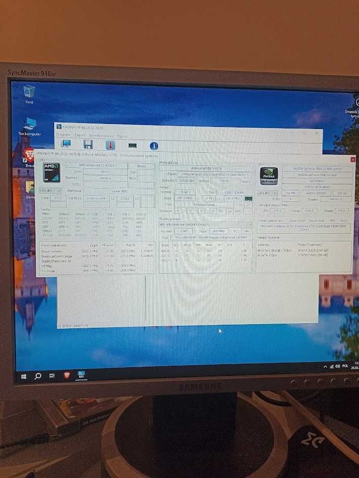 Komputer do podstawowej pracy biurowej + monitor + drukarka