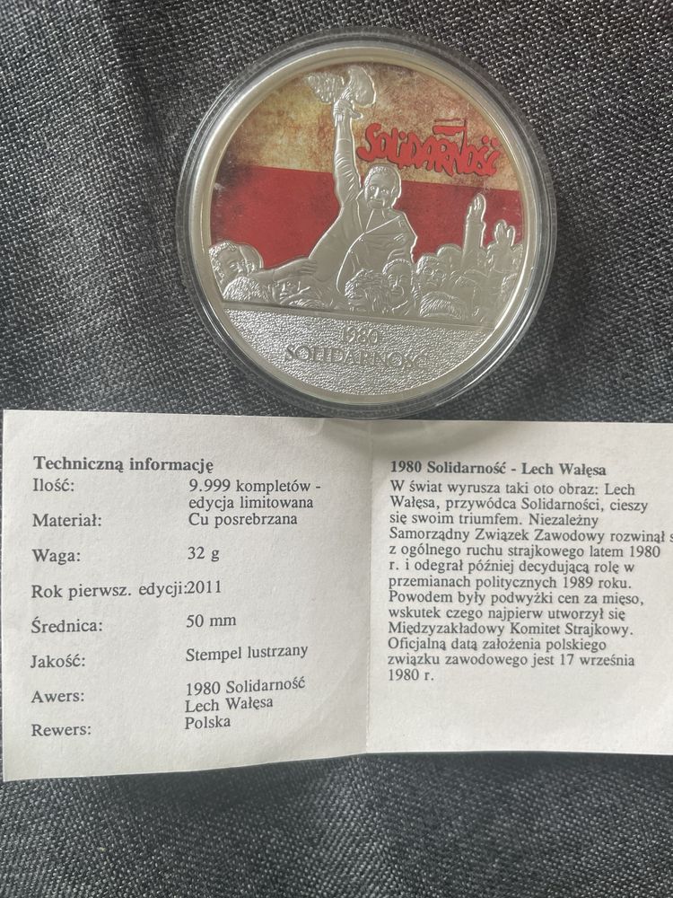 1980 Solidarność - Lech Wałęsa medal