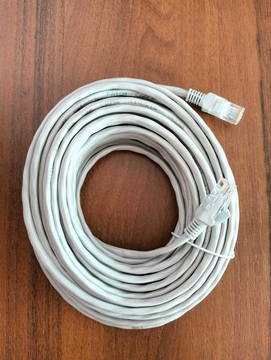 Кабель UTP Cat5е патчкорд +  подарунок упаковка скоби
