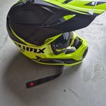 Kask na Crosa dziecięcy rozm M 57-58 + gogle Fast Evo Roar
