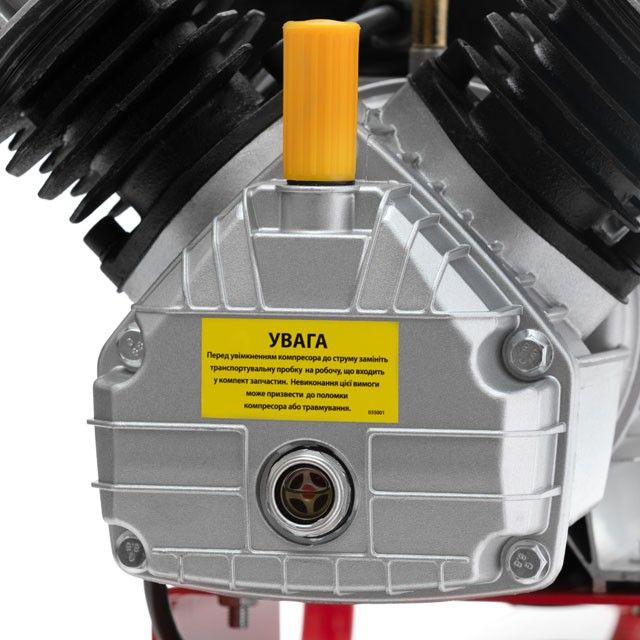 Компрессор 50 л, 3 кВт, 10 атм, 420 л/мин, 2 цил. INTERTOOL PT-0007.