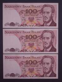 Banknoty PRL 100 zł - Ludwik Waryński - seria TF z 1 grudnia 1988 r.