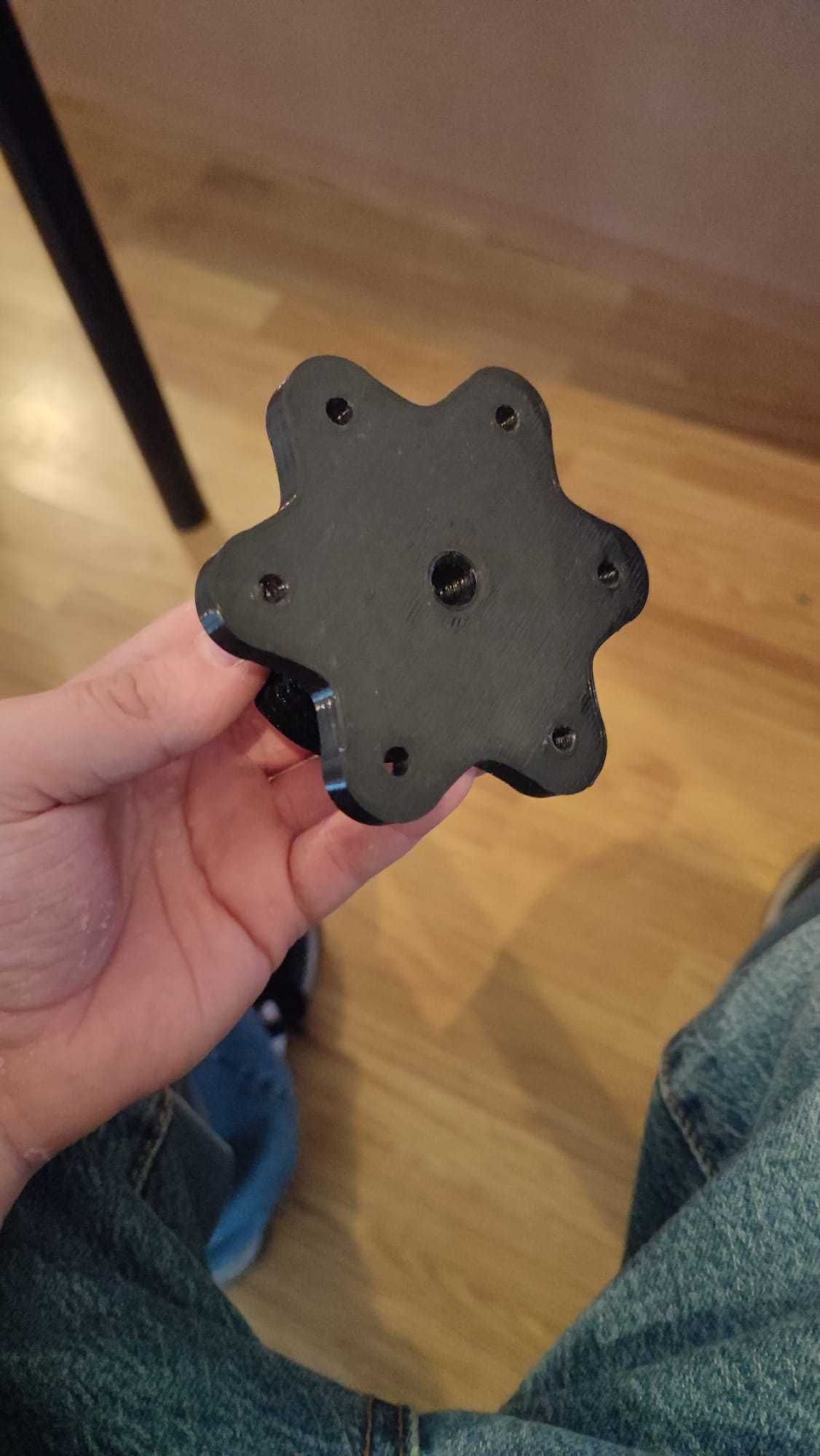 Adaptador em 3D para volante T300