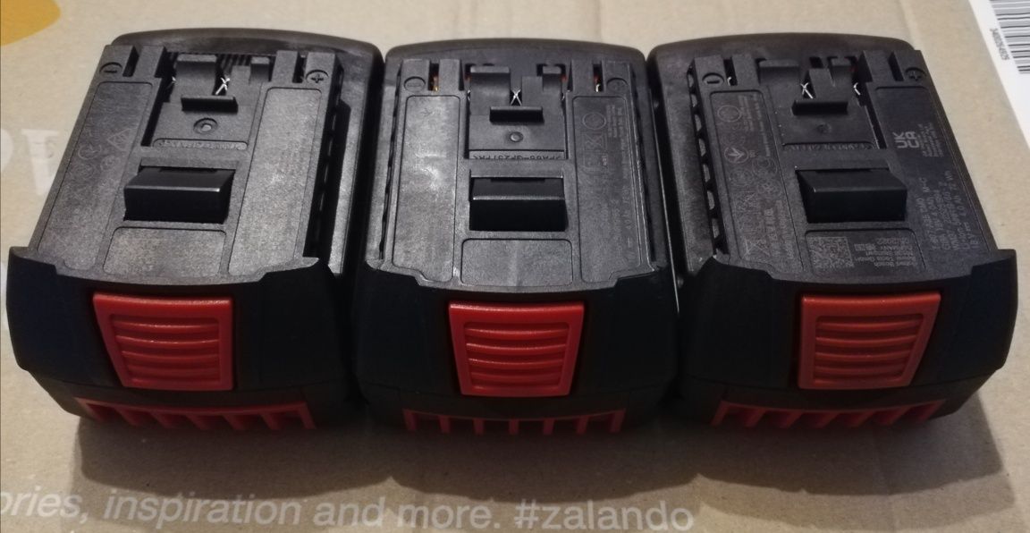 3x GBA 18V 4,0 AH oryginalne bateria akumulator bosch