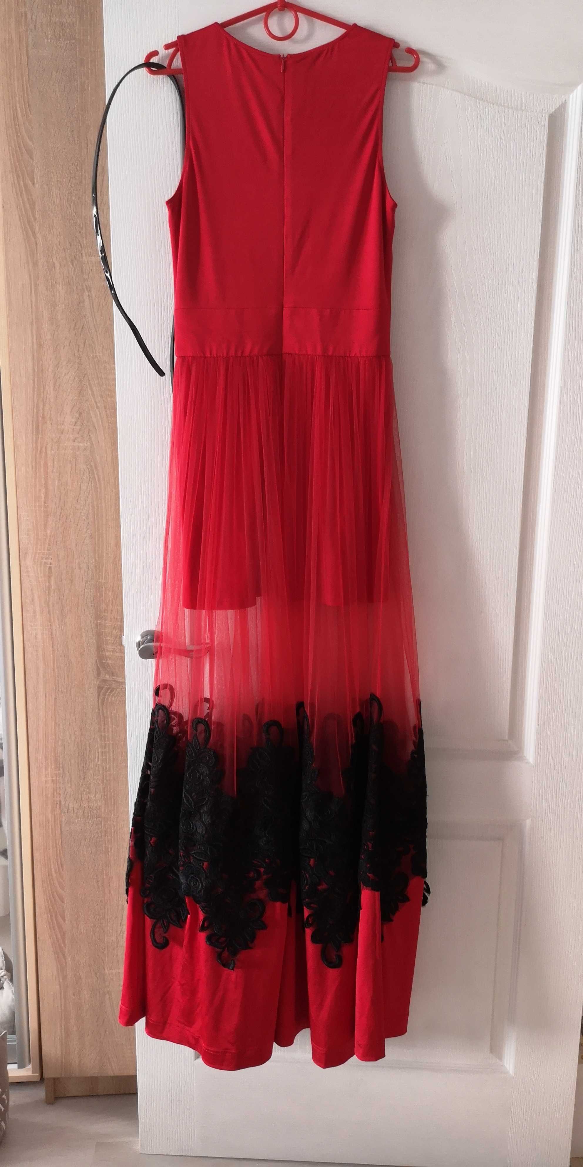 Вечернее красное платье для торжества
